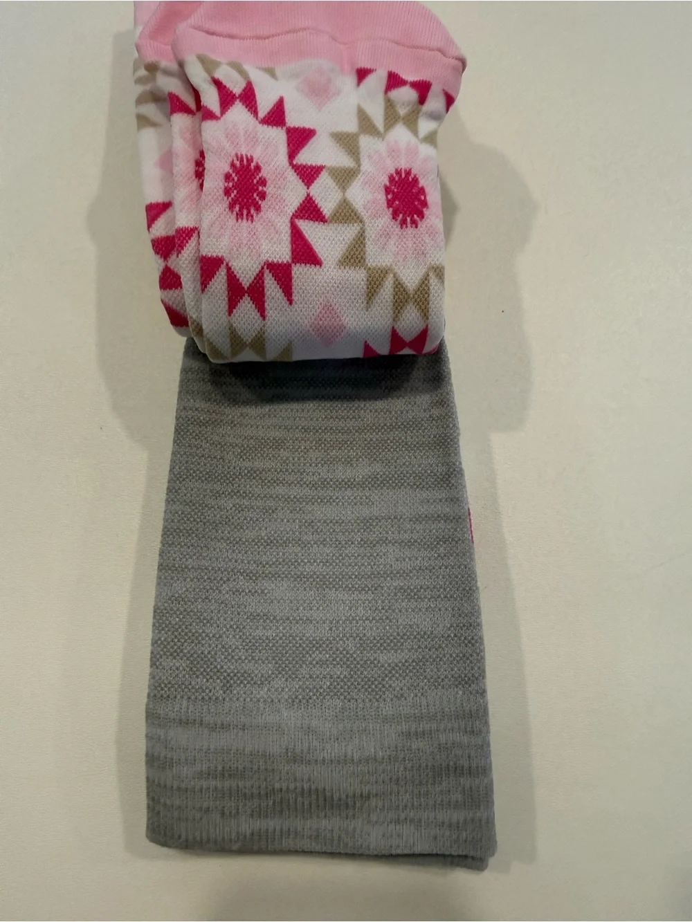 MUK LUKS Compression Knee High Socks 3-Pack Floral Regular Calf Womens Size 6-10